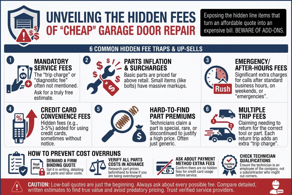 Hidden Fees That Turn Cheap Garage Door Repair Costly